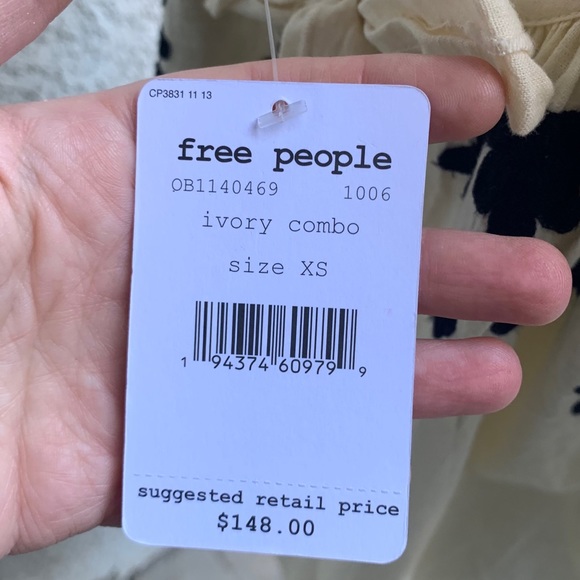 FREE PEOPLE Fiona Embroidered Mini Dress NWT XS - Picture 9 of 15